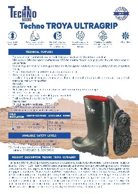 TECHNO BOOTS Poliüretan PU Ayak Koruyucu Çizme  S5-ÇELİK ARA TABAN VE ÇELİK BURUNLU SRC CI