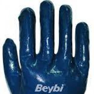 BEYBİ KN6 PAMUK NİTRİL GÜVENLİK ELDİVENİ- PETROLCÜ ELDİVENİ 