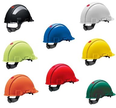 3M G3000 NVI GÜVENLİK KASKI- HAVALANDIRMALI BARET